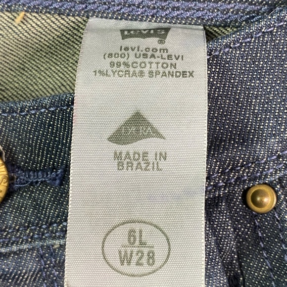 Vintage Y2K Levi’s Demi Boot 508 Low Rise Bootcut Dark Wash Blue 6 Long NEW - Picture 4 of 10